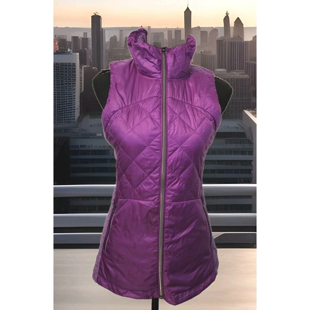 Lululemon Down For A Run II Goose Down Puffer Vest Womens Size 4 Purple *read